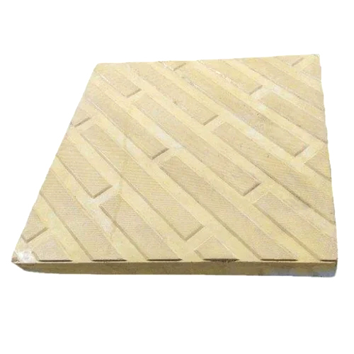 25Mm Yellow Cement Parking Tiles - Pattern: Square Edge