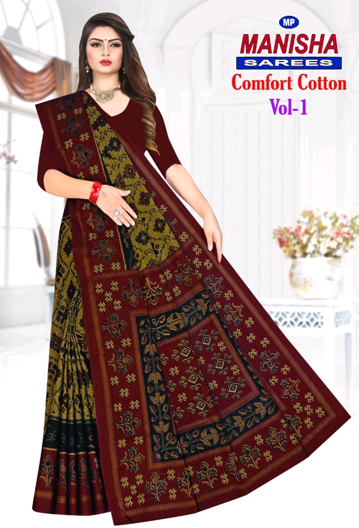 Comfort Cotton Designer Sarees
