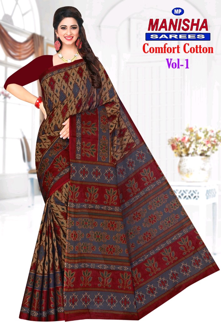 Comfort Cotton Designer Sarees