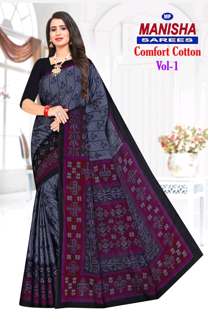 Comfort Cotton Designer Sarees
