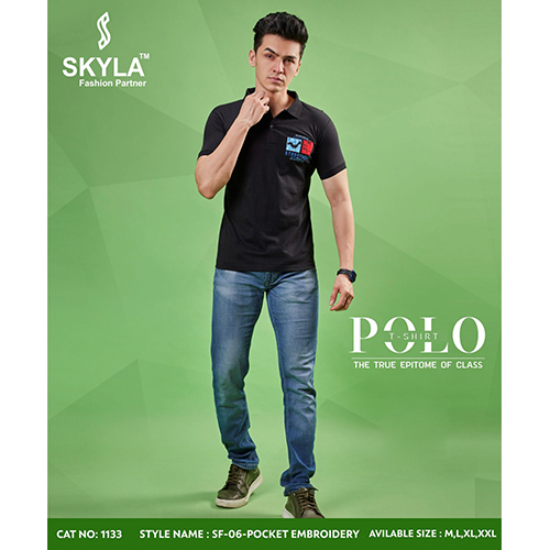 Black Polo T-Shirt