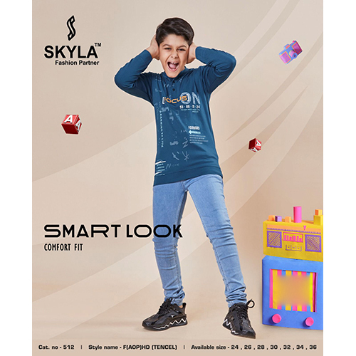 Boys Blue Full Sleeves T-Shirt