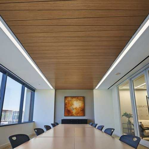 Fluted Wall Panel - Pvc Material, 6-8 Millimeter Thickness, Color-coated Finish | Sturdy & Durable With Plain Pattern, Insulation & Noise Reduction Benefits