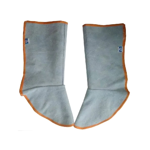 Leather Leg Guard - High-Quality Leather, 21 Inches, Grey Color | Durable Protection for Industrial Use, New Condition