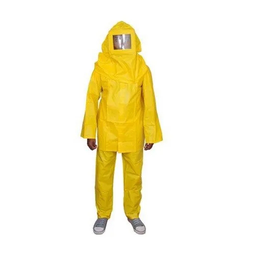 PVC Chemical Protection Suit - High-Quality PVC Material, Reusable Design | Chemical Protection, Bright Yellow for Enhanced Visibility, Warranty Included