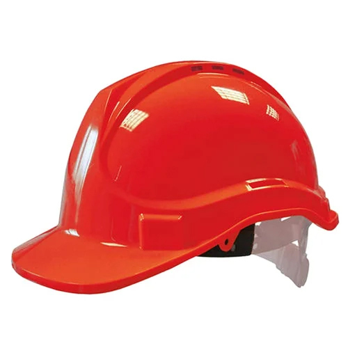 Industrial Red Safety Helmet - Material: Abs