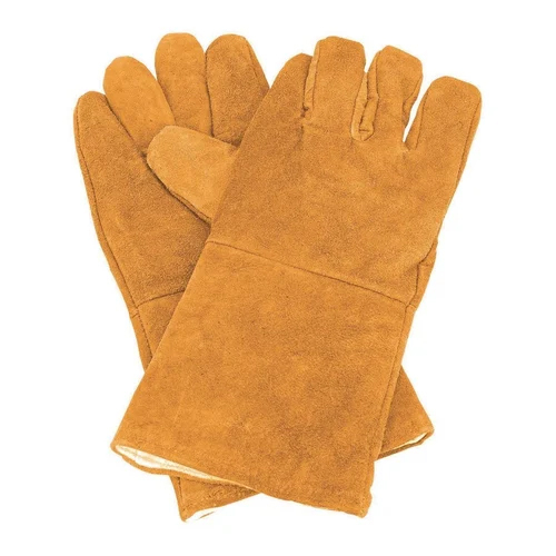 Leather Hand Gloves - Color: Brown