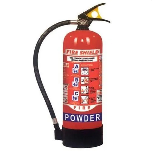 ABC Dry Chemical Powder Fire Extinguisher - MS Material, Red Color, Industrial Use | Corrosion-Resistant, Warranty Included, Temperature Range Per Industry Norms