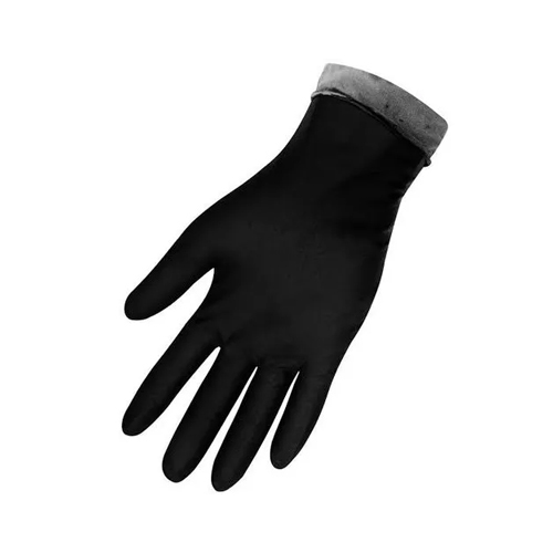 Flock Lined Hand Gloves - Color: Black