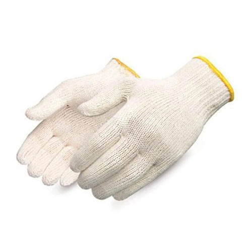 Safety Knitted Gloves - Color: White