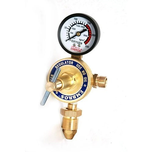 Industrial Oxygen Regulator - Color: Silver