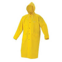 Kids Pvc Raincoats - Color: Yellow