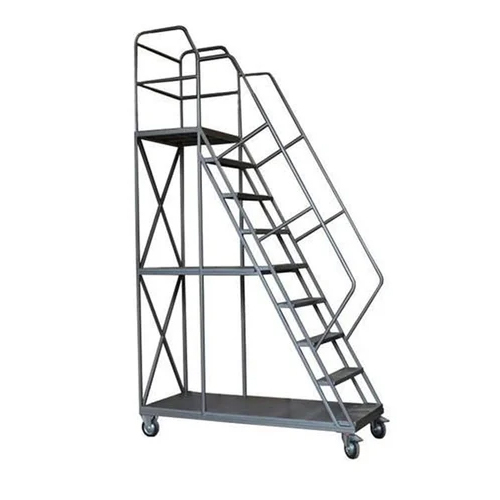 Aluminium Platform Ladders - Heavy-Duty Steel Frame, Multiple Height Options, Non-Slip Surface, Lightweight Design for Industrial Use