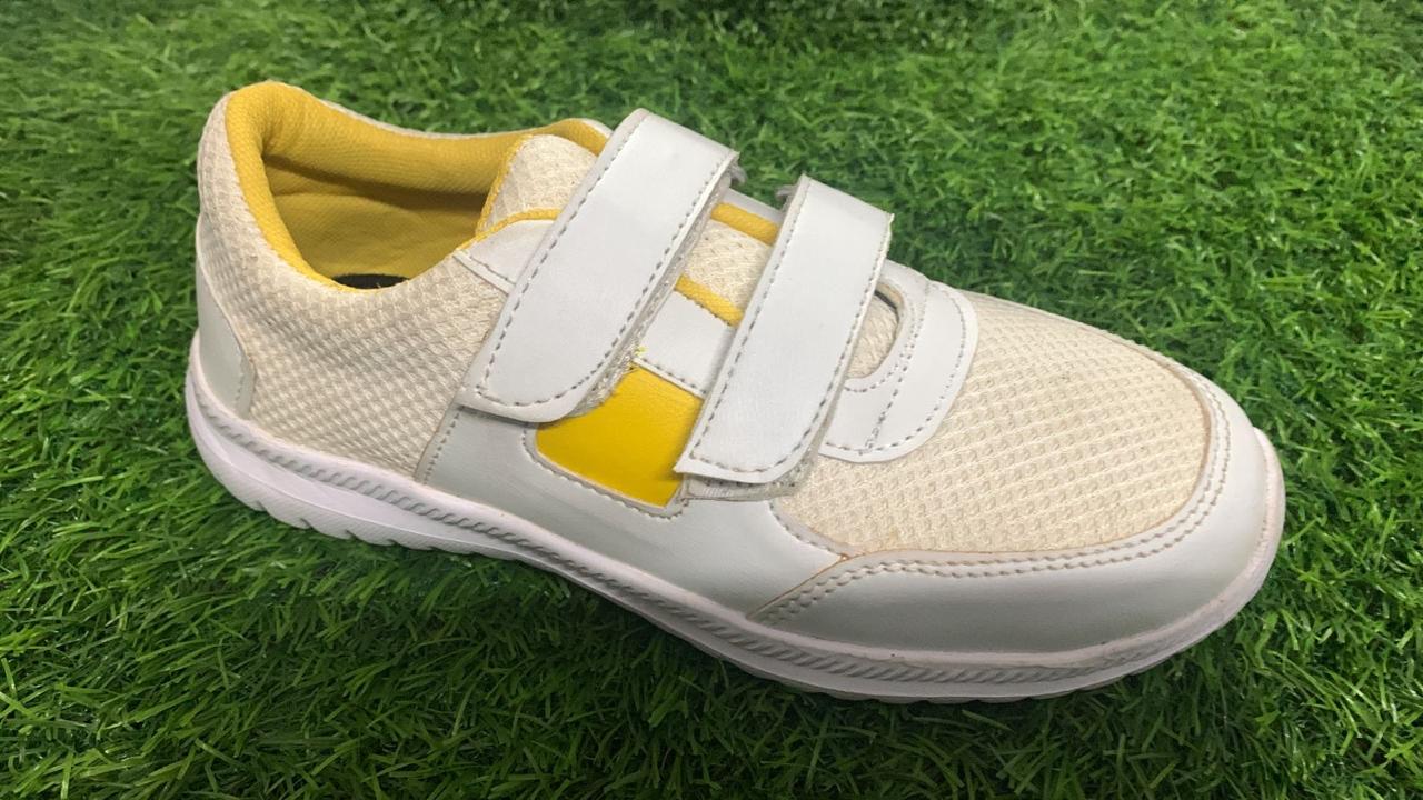 School Shoe - Plastic Canvas Material, Available In Multiple Sizes | Breathable Design, Eva Insole For Comfort, Pu Outsole For Traction