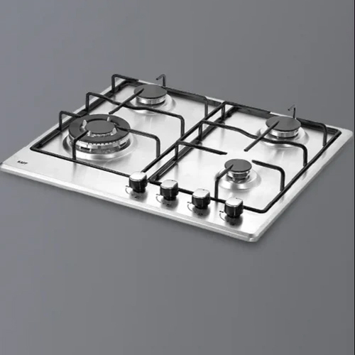Cooking Stove - Stainless Steel | 4 Burners, LPG Fuel, Manual Ignition, Durable Design