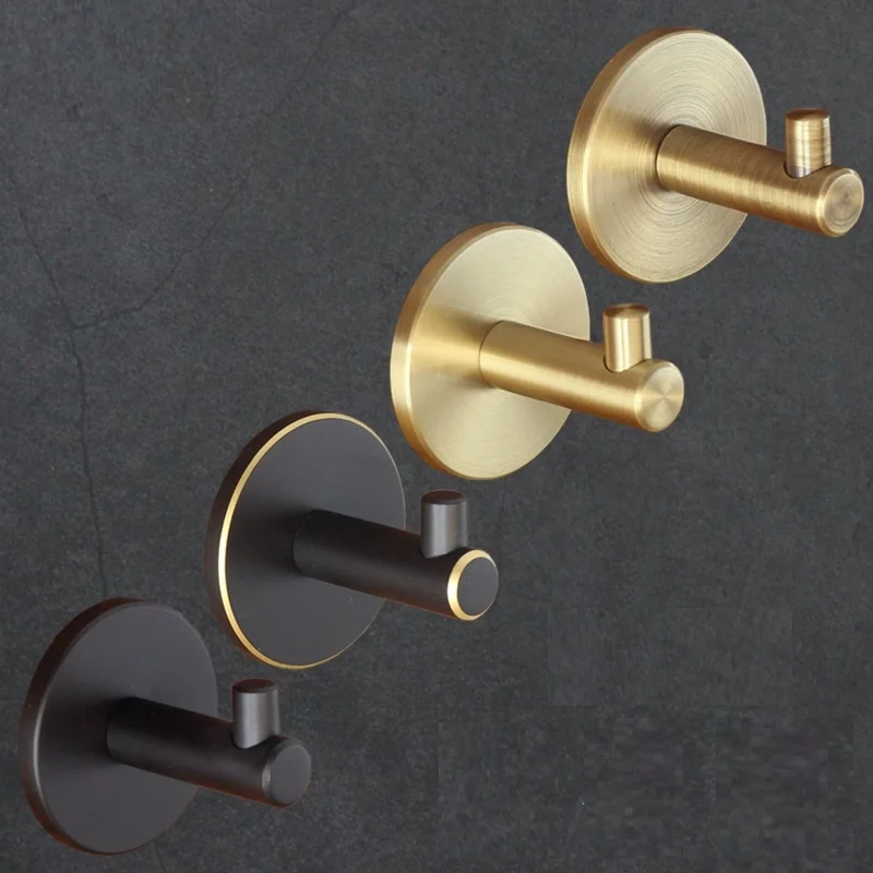 Vale Brass Hooks | Coat Hanger Hook | Bathroom Hook | Robe Hook | Keys Hook