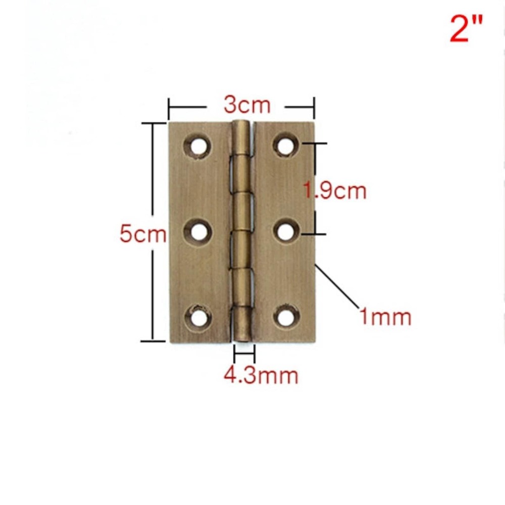 Ambra Hinges | Cabinet Door Hinges | Cupboard Butt Hinge | Brass Hinges | Sturdy Hinges Aca A Best For Internal External Doors And Windows - Color: Matte Gold