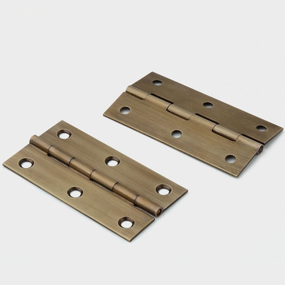 Ambra Hinges | Cabinet Door Hinges | Cupboard Butt Hinge | Brass Hinges | Sturdy Hinges Aca A Best For Internal External Doors And Windows - Color: Matte Gold