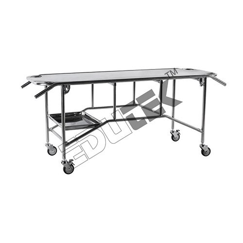 Mortuary Corpse Trolley With Fixed Tray - Application: Medical