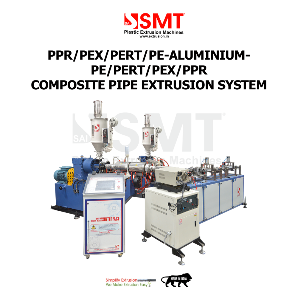 PPR/PEX/PERT/PE-AL-PE/PERT/PEX/PPR COMPOSITE PIPE EXTRUSION LINE