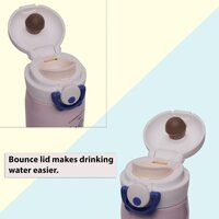 CherryBox Deer and Flower Print Water Bottle for Kids & Adults Stainless Steel School Office - 500 ml Flask 1 Pcs