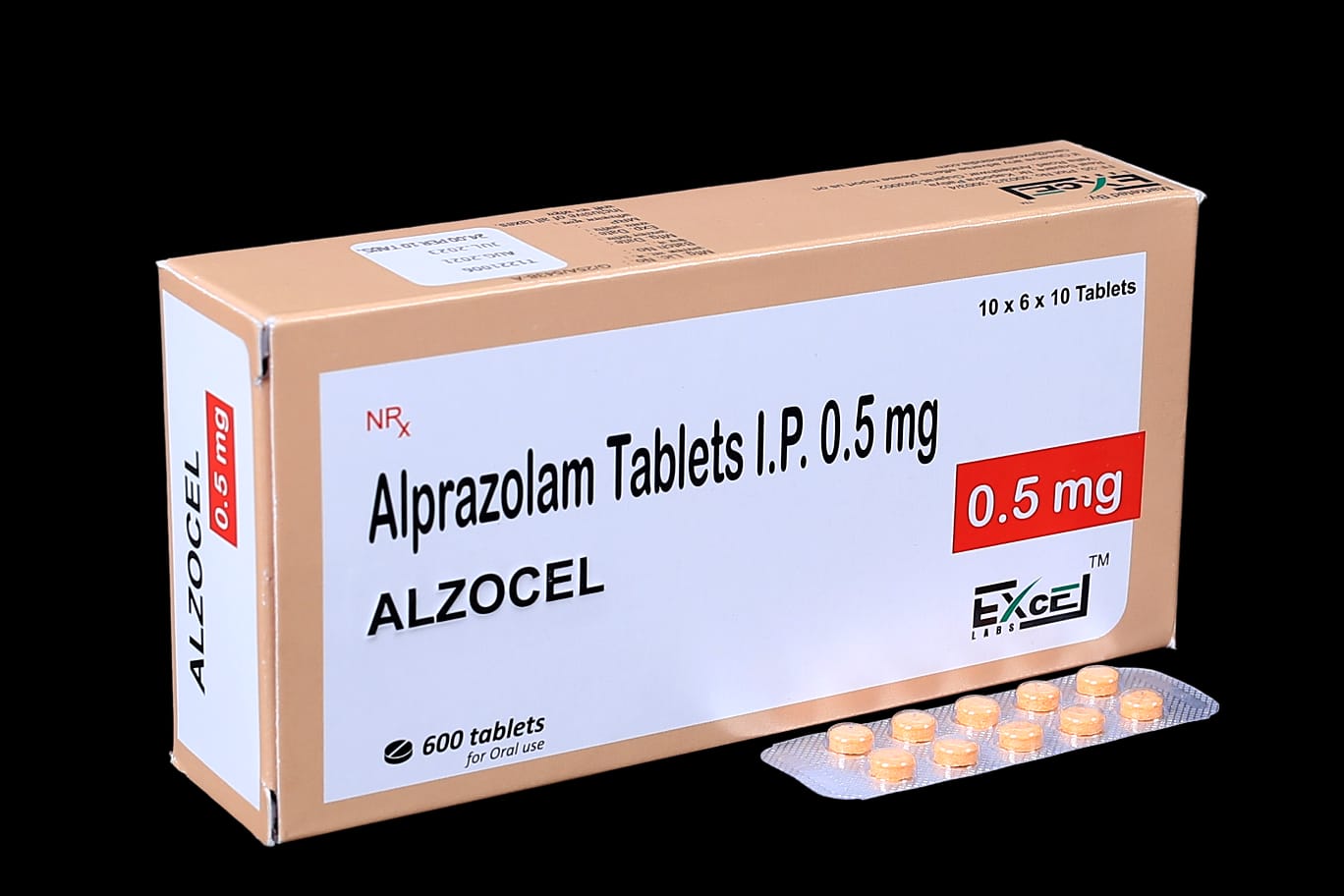 Alprazolam 0.5mg Tablet - Drug Type: General Medicines