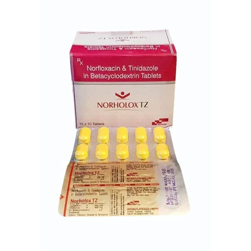 Norfloxacin Tinidazole Betacyclodextrine Tablet - Drug Type: General Medicines