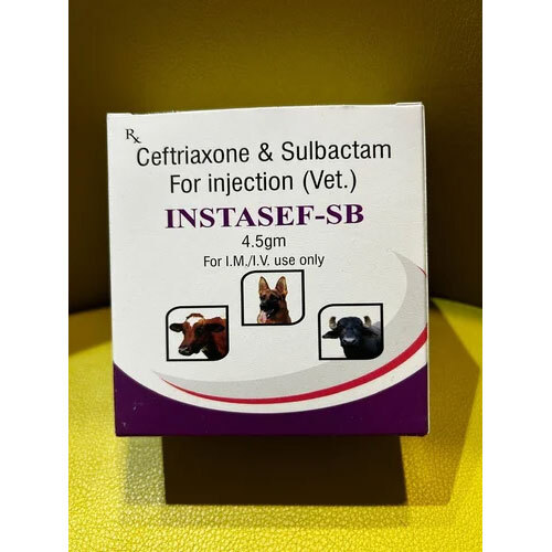 Ceftriaxone Sulbactam 4.5 Gm For Veterinary