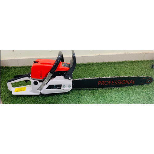 Heavy Duty 52-Cc Petrol Chainsaw Machine With 22 Inch Guide Bar - Color: Red & Black