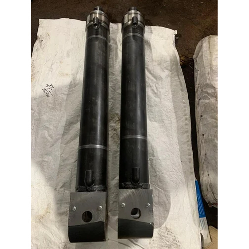 Heavy Duty Hydraulic Cylinder - Steel, Standard Sizes, Black | Hydraulic Force, One-Year Warranty, Ideal for Industrial Applications