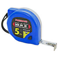 5 M X 13 Mm Freemans Measuring Tape - Stainless Steel, 5 M X 13 Mm Size, Blue Color, Lightweight 200 Gm Design For Industrial Use