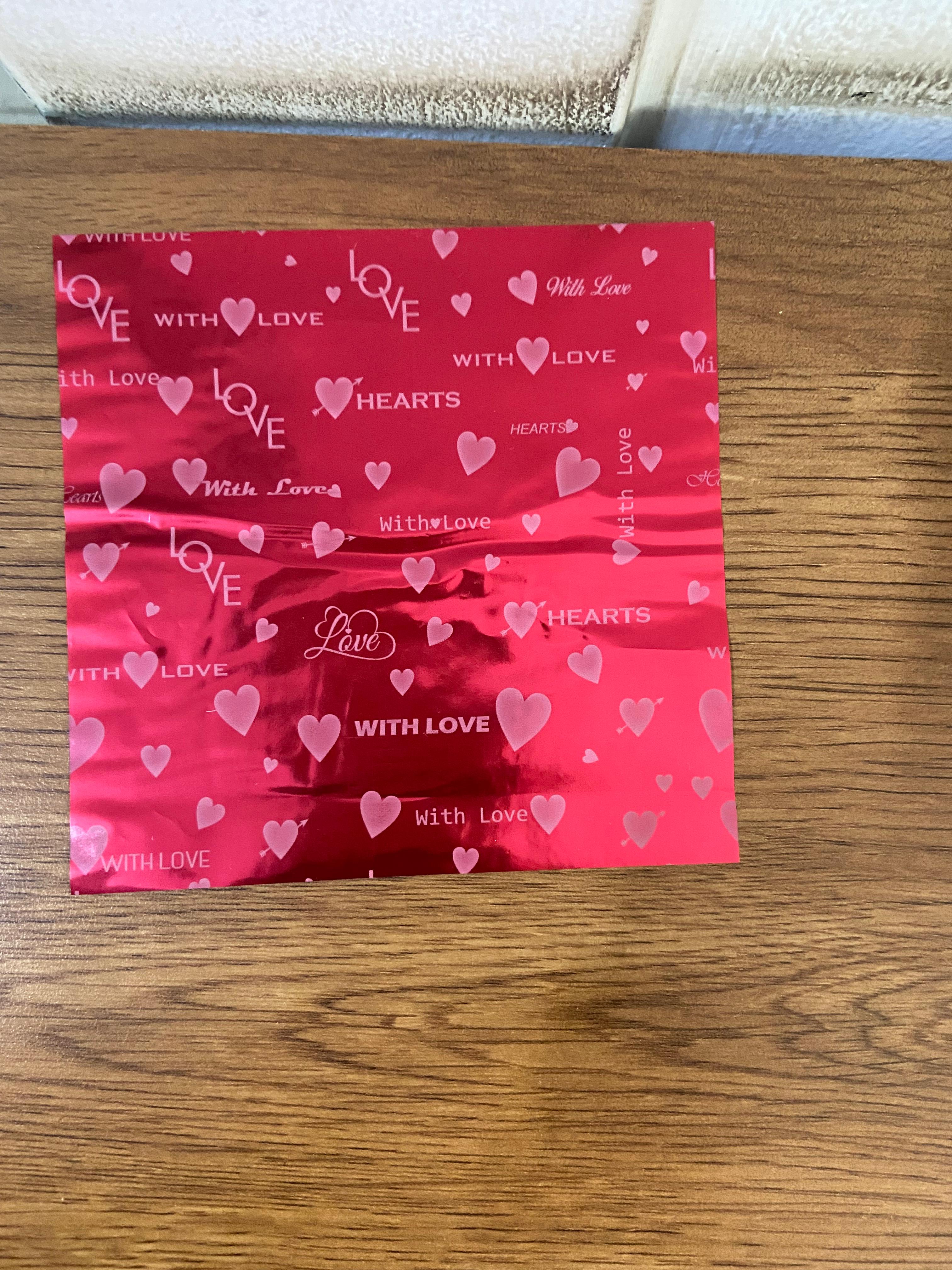Printed Chocolate Wrappers - Metallized Paper, 12x12 Cm, Multi-colors, Coated One Side With Film | Medium Thickness, Recycled Style, Gravure Printing Compatible
