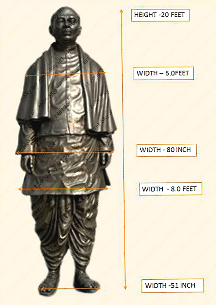 Fiberglass Sardar Vallabhbhai Patel Statue (20 feet)