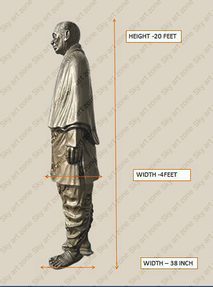 Fiberglass Sardar Vallabhbhai Patel Statue (20 feet)