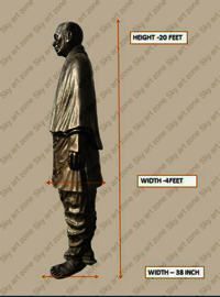 Fiberglass Sardar Vallabhbhai Patel Statue (20 feet)
