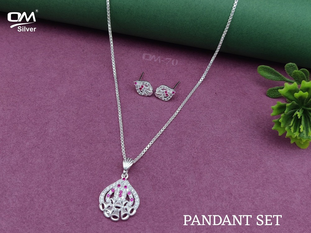 Silver Pendant set