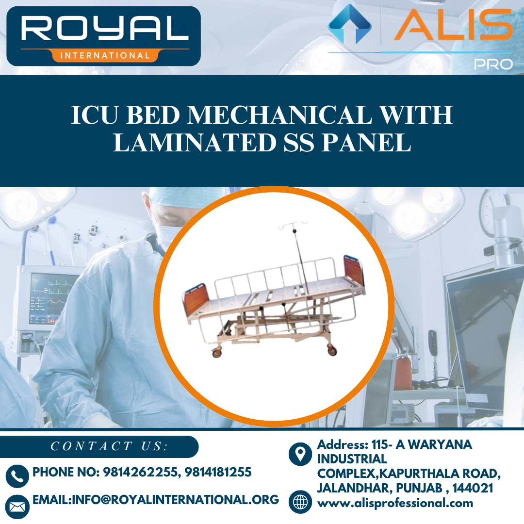 Icu Bed Mechanical With Laminated Ss Panel