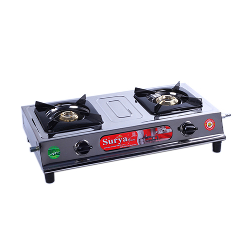 2 Burner Modern Ss Gas Stove - Ignition Type: Manual