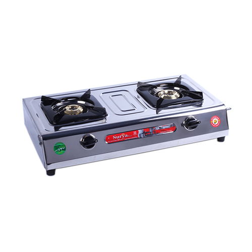 2 Burner Ss Butterfly Capsule Gas Stove - Ignition Type: Manual