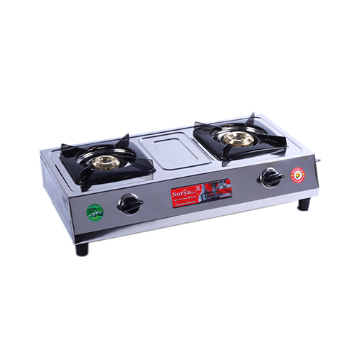 2 Burner Ss Commander Gas Stove - Ignition Type: Manual