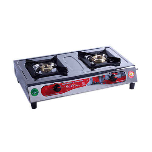 2 Burner Ss Magic Clik Gas Stove - Ignition Type: Manual