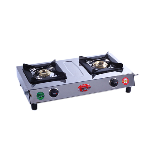 2 Burner Ss Mini Gas Stove - Ignition Type: Manual