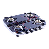 4 Burner Glass Double Decker Digital Gas Stove