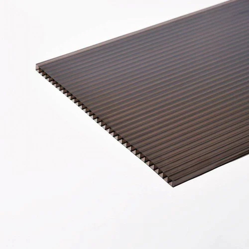 Multiwall Polycarbonate Roofing Sheet - Durable Polycarbonate Material, 6mm Thickness | Rectangular Shape 4'x39' & 7'x39' Sizes, Plain Design for Optimal Insulation and Easy Installation