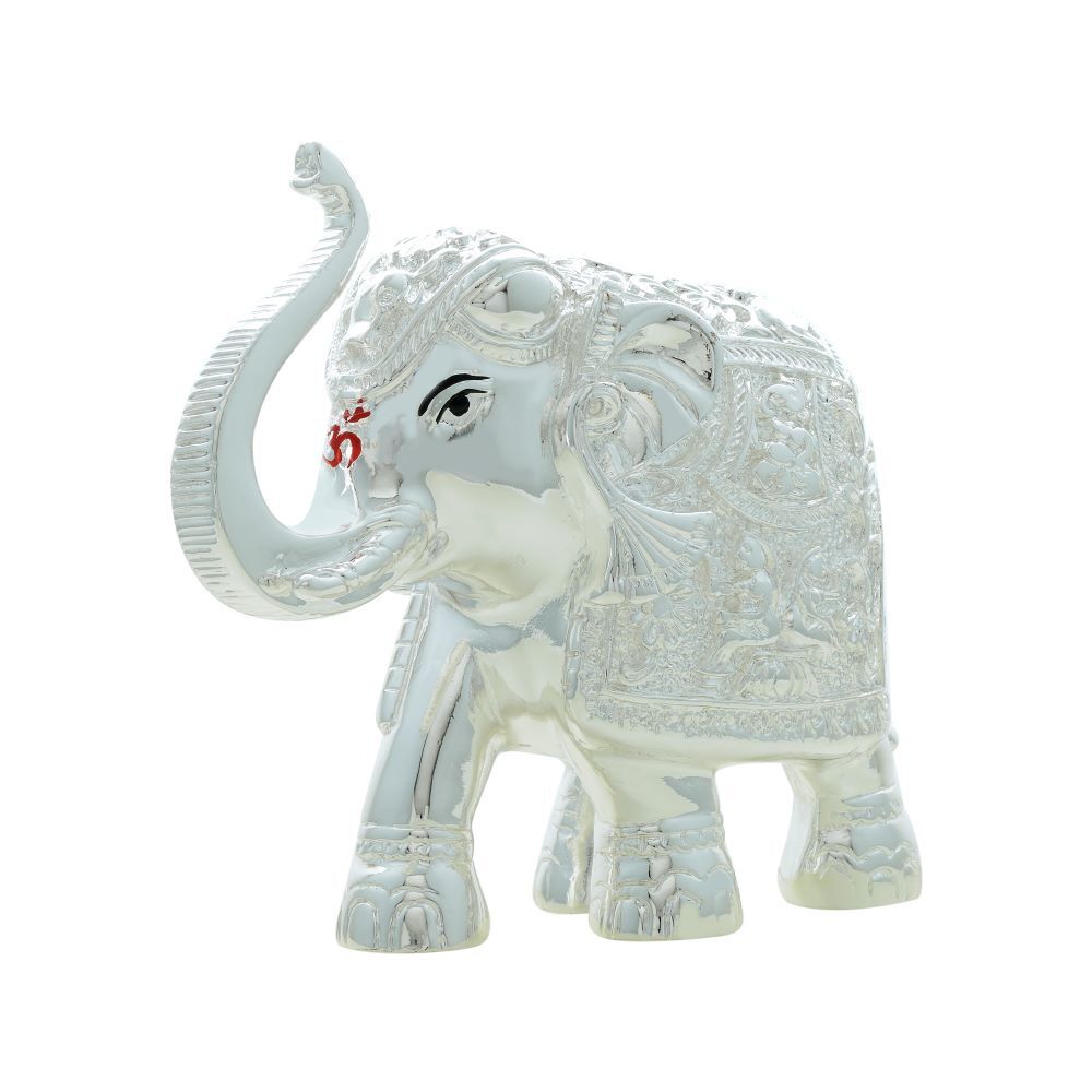 Meena Elephant Statue - Height: 4 Inch (In)