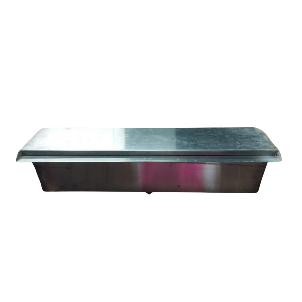 Stainless Steel Waterfall Spillway - 12-Inch Wall-Mounted Rectangular Water Blade , Elegant Design for Garden, Pond, and Architectural Features