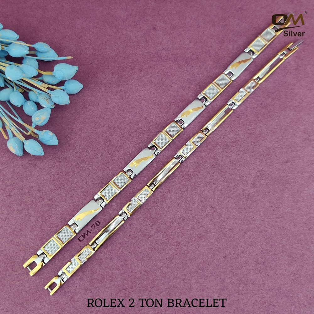 Silver Rolex 2 Ton  Bracelet