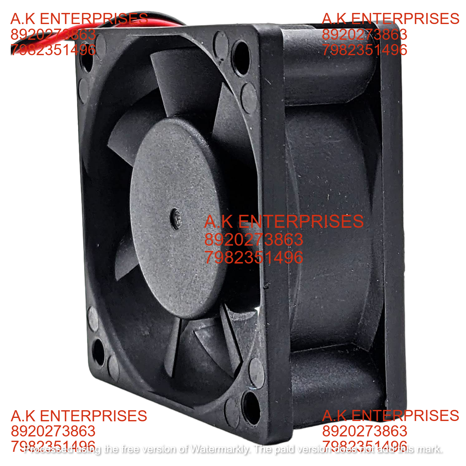 Clasiair Dc Axial Fan - 60x60x25mm Black Plastic 12v 0.6w 3500/3600 Rpm 45 Cfm Air Flow 30dba Noise Level Sleeve Bearing Type