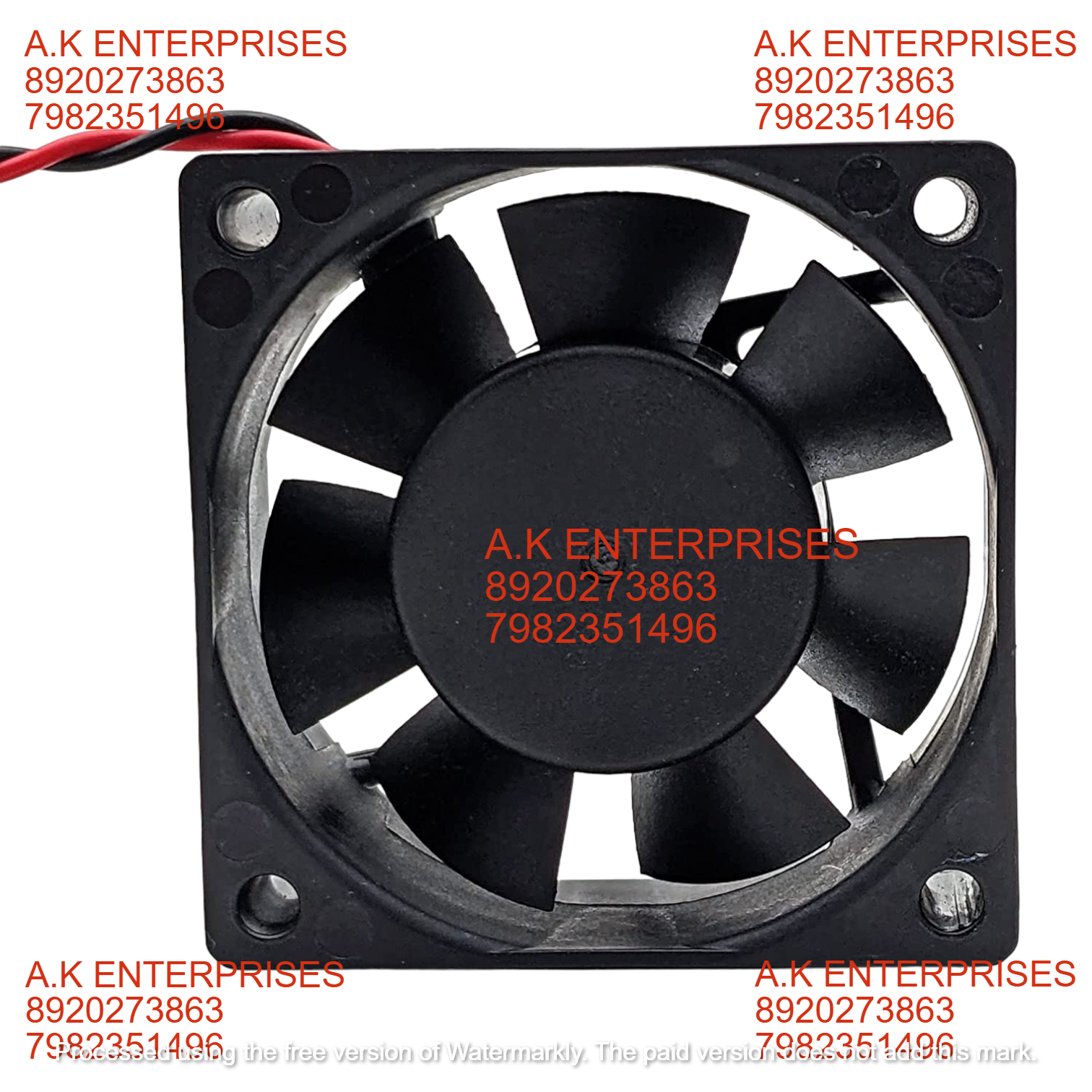 Clasiair Dc Axial Fan - 60x60x25mm Black Plastic 12v 0.6w 3500/3600 Rpm 45 Cfm Air Flow 30dba Noise Level Sleeve Bearing Type