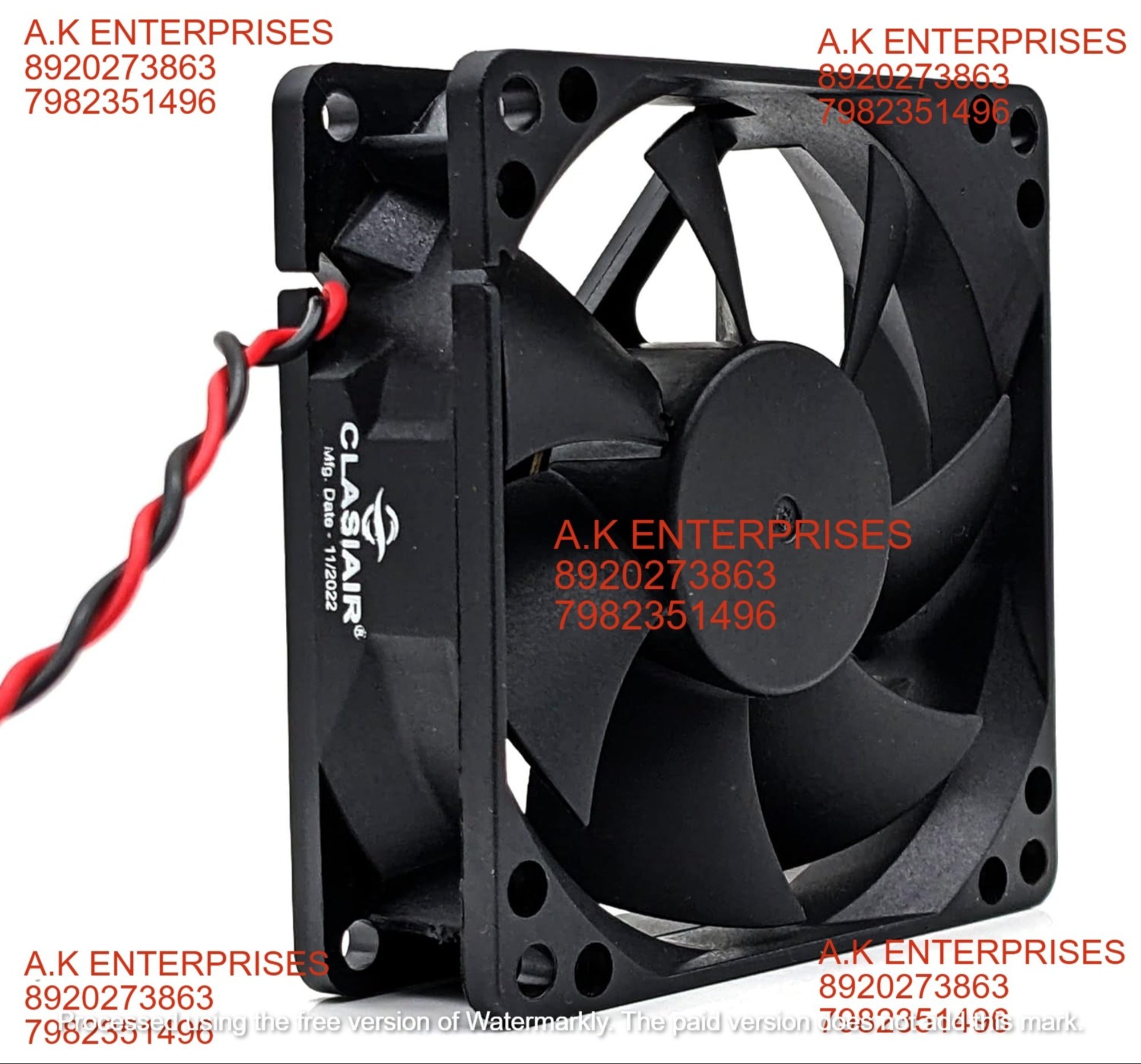 CLASIAIR CA-80 25 S12 Size 80X80X25mm DC12V 1.2W 2750/2850 RPM Brushless Air Cooling Fan